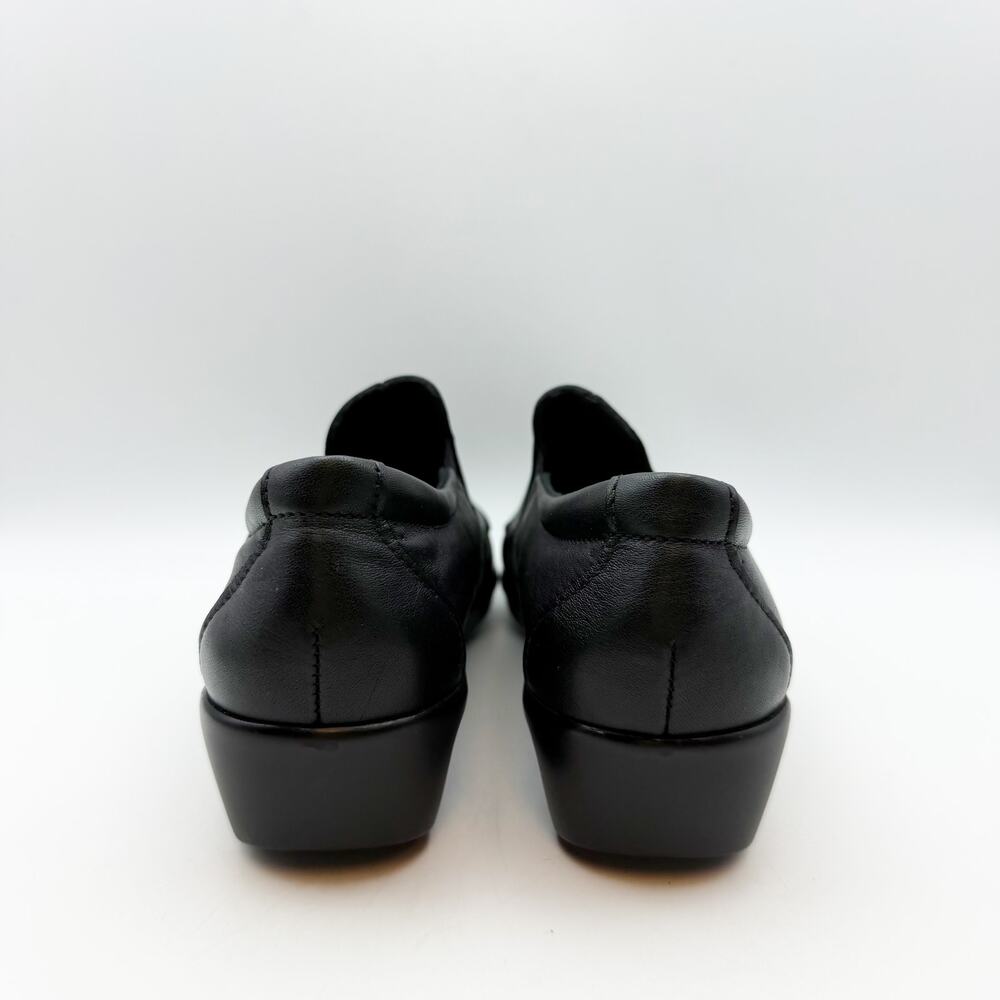 SAS Womens Dream Comfort Loafers US 8 Black Leather Hand Laced Moccasin NIB - Picture 10 of 13